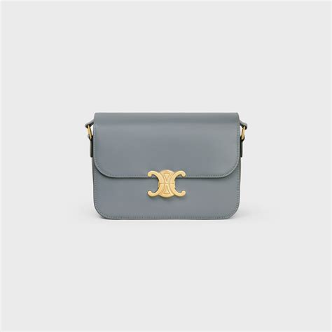 celine triomphe blue grey